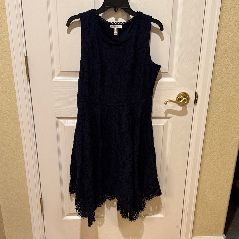 Isaac Mizrahi Women’s Dress in Deep Blue Lace
